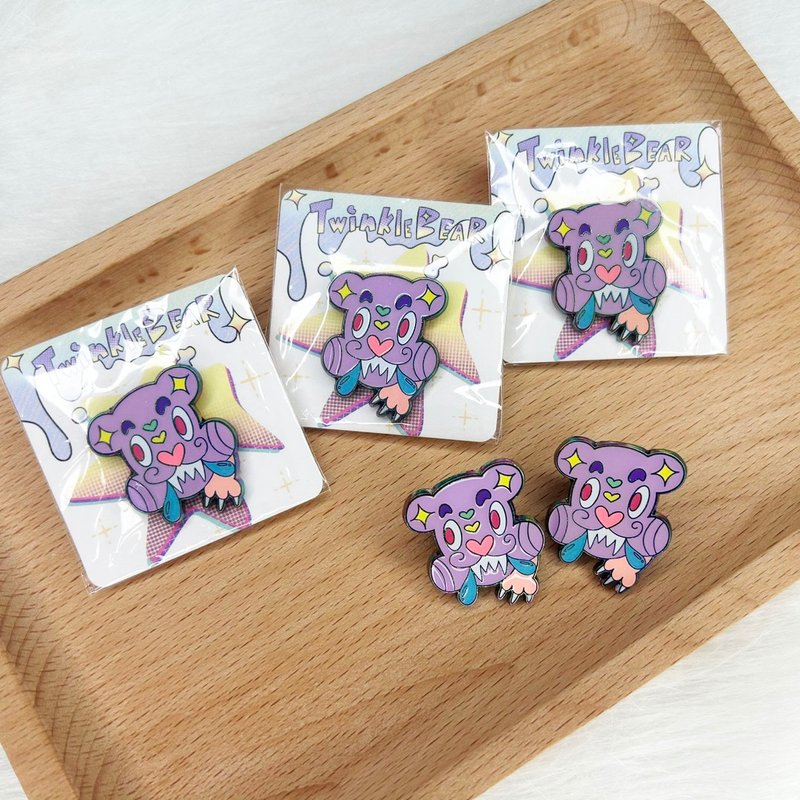 Twinkle Bear - 胸针 - 其他金属 