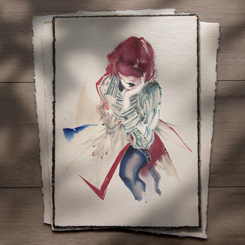 手工精饰艺术微喷 -【信仰的血色立誓布】 - 海报/装饰画/版画 - 纸 