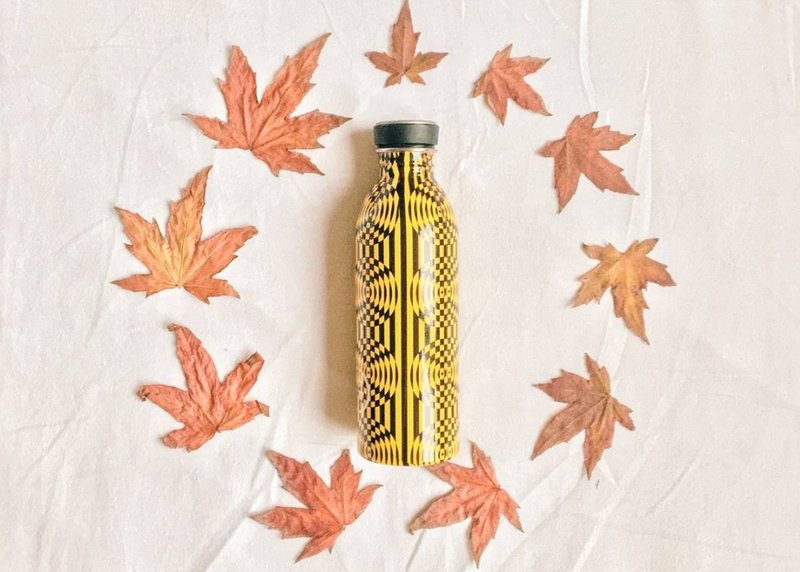 24Bottles Optical Collection 2016 秋冬限量系列 - Urban Bottle Groove - 重量只有100g的不锈钢水瓶 - 水瓶/水壶 - 其他金属 黄色