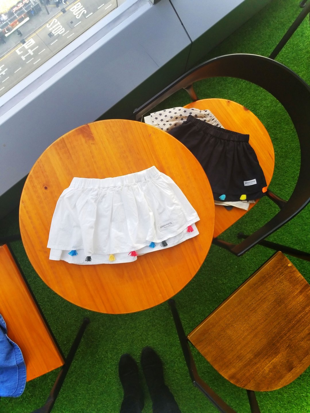 Kids Tassel White Skirt - 童装裙 - 棉 白色