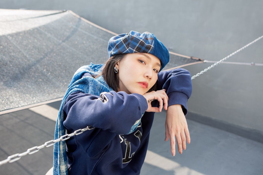 秋冬贝雷 (啡蓝) - 帽子 - 其他材质 蓝色