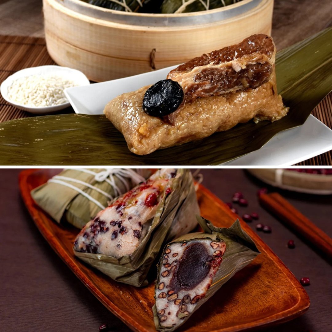 【圆山大饭店】湖州粽3入+红豆松糕粽3入(奶素)(含运) - 五谷杂粮/米 - 其他材质 