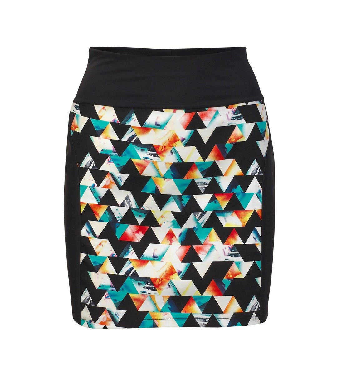 NO FIXED ABODE Designer Geometric Pattern Womens Mini Skirt - 裙子 - 棉 多色