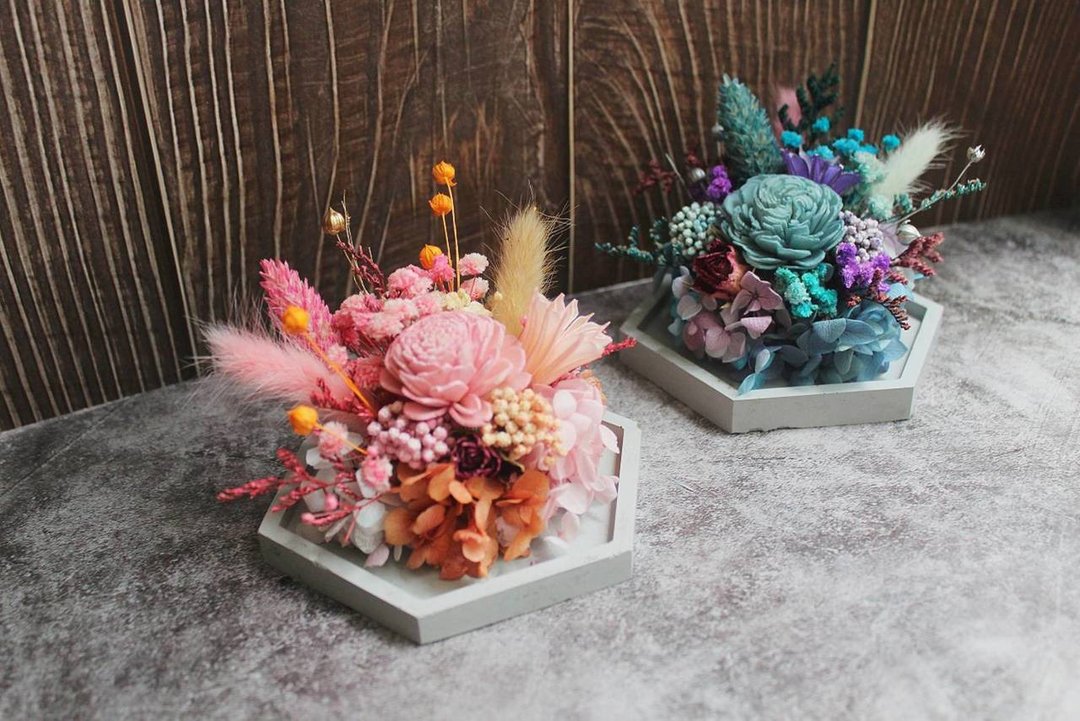 【台南场】下班随手作 | 水泥六角扩香花盘 - 植栽 - 植物．花 