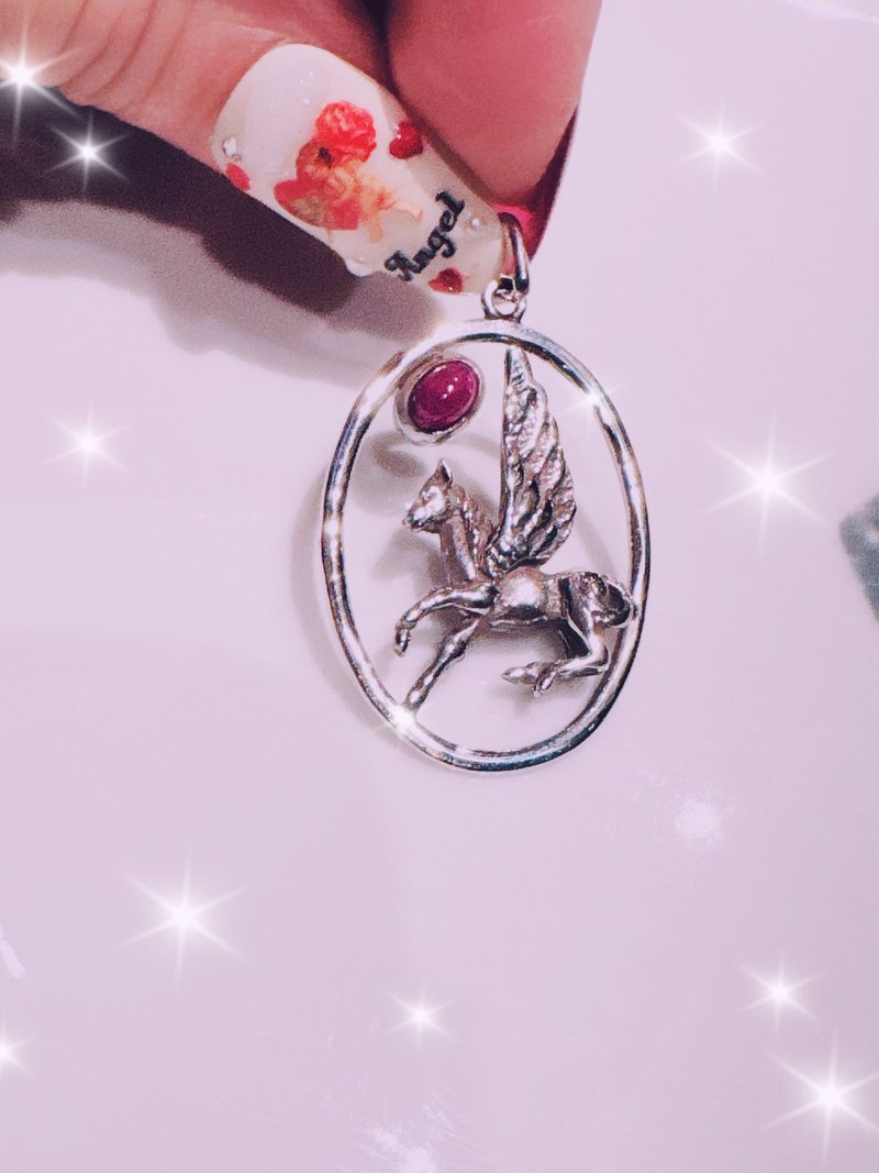 独角兽飞马之光 - 项链 - 纯银 多色