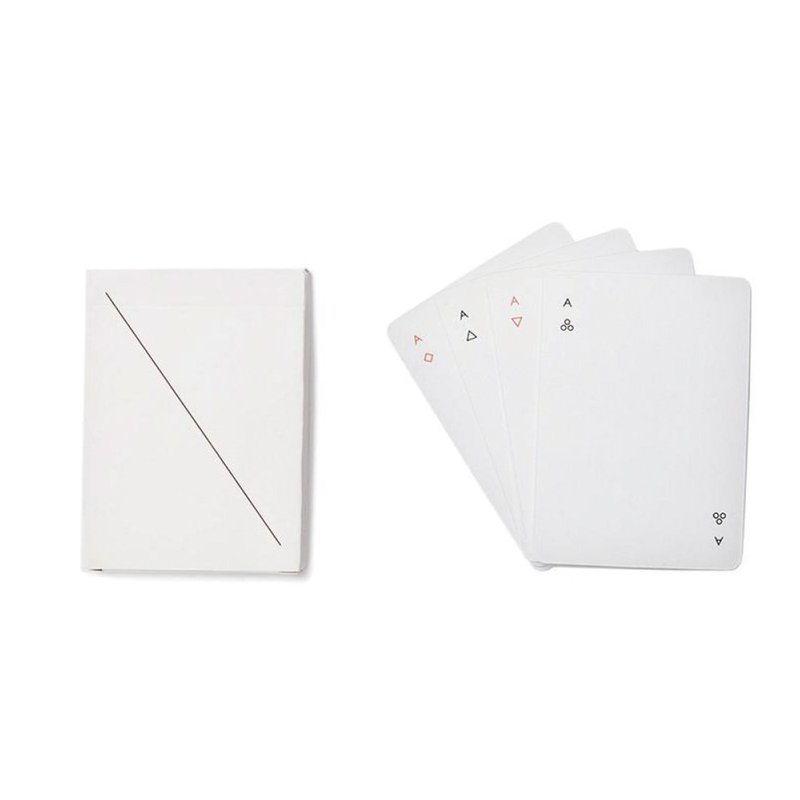 美国Areaware | Minim极简主义扑克牌 - 纯净白 台湾制造 MIT - 桌游/玩具 - 塑料 白色
