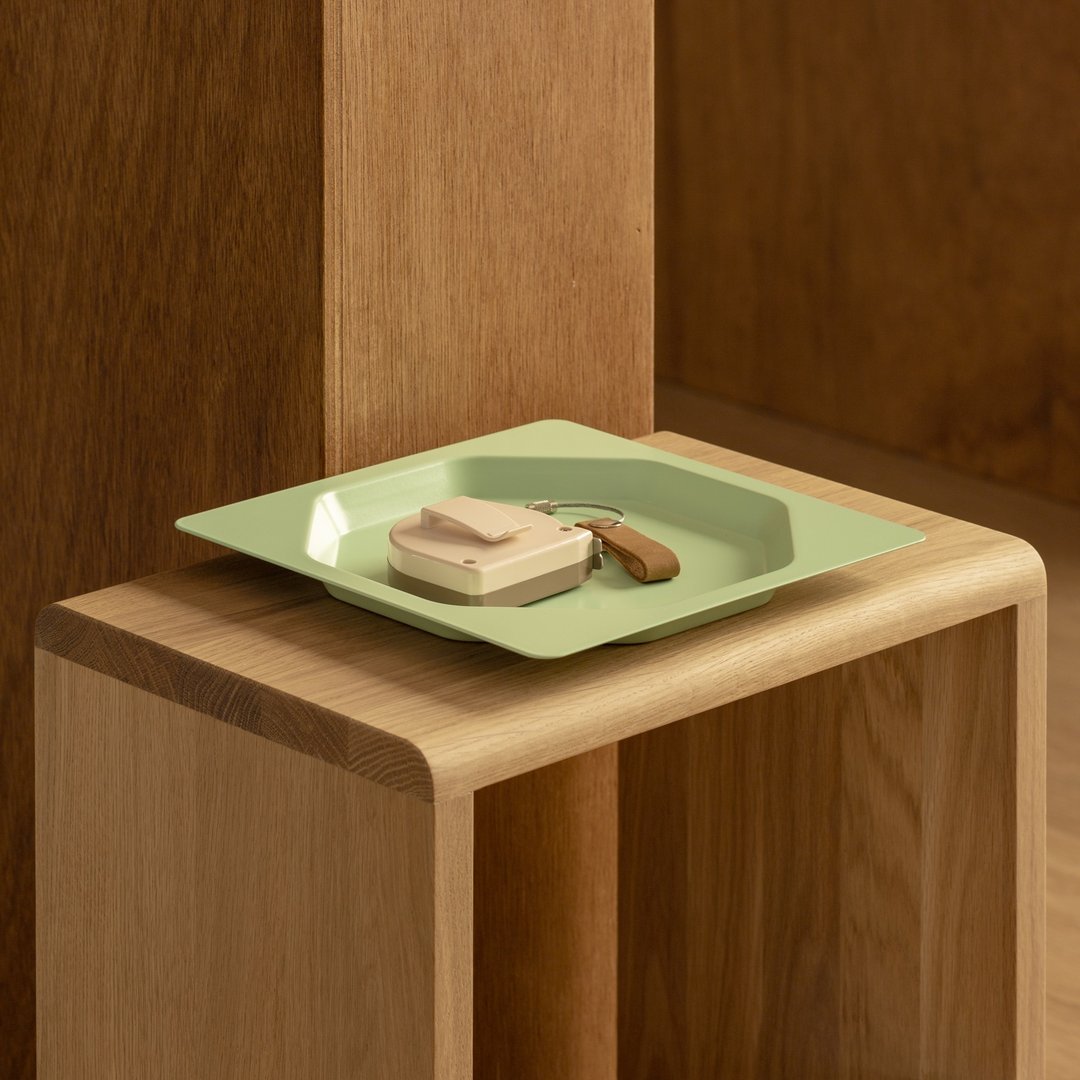 PURU Tray L | 金属托盘 | 苹果绿 - 收纳用品 - 其他金属 绿色