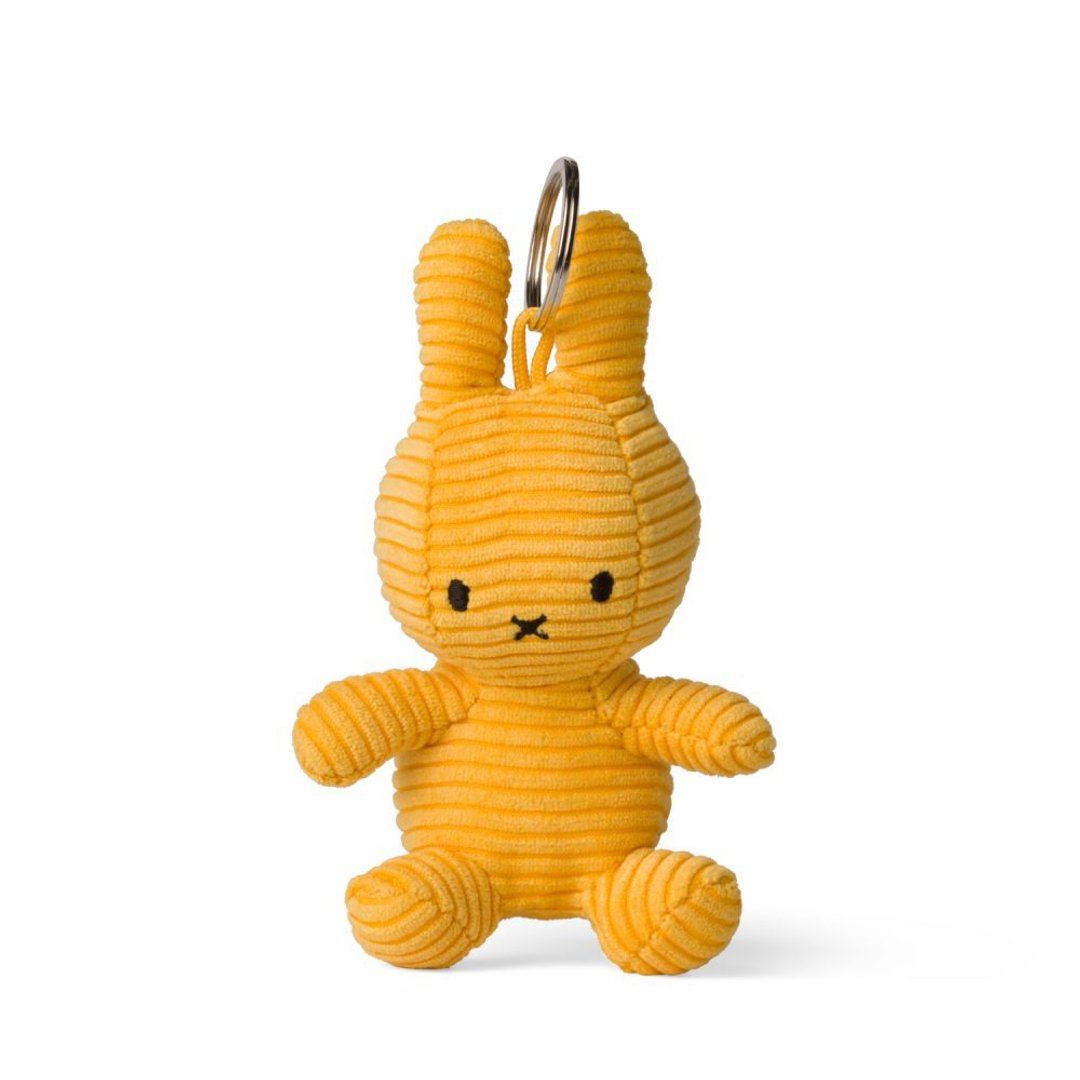 交换礼物 荷兰 Bon Ton Toys | Miffy 米飞兔 灯芯绒 钥匙圈 黄色 - 钥匙链/钥匙包 - 其他材质 黄色