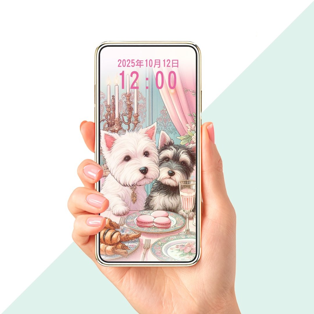 皇家贵梗下午茶手机桌布套组 - 电脑手机桌布/贴图/App 图示 - 其他材质 