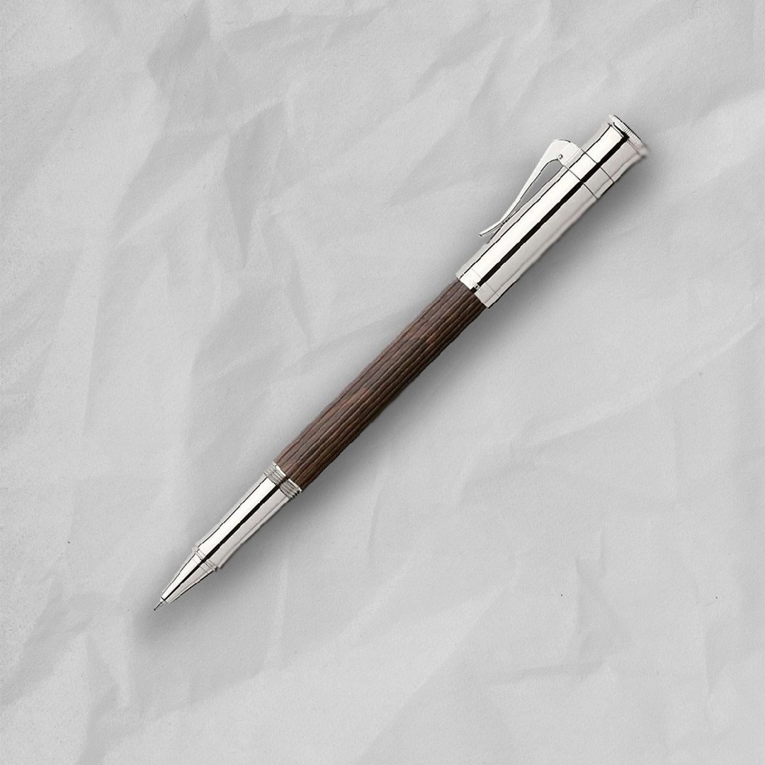 【Graf von Faber-Castell】经典系列非洲黑木钢珠笔 VIP刻字服务 - 钢珠笔 - 木头 黑色