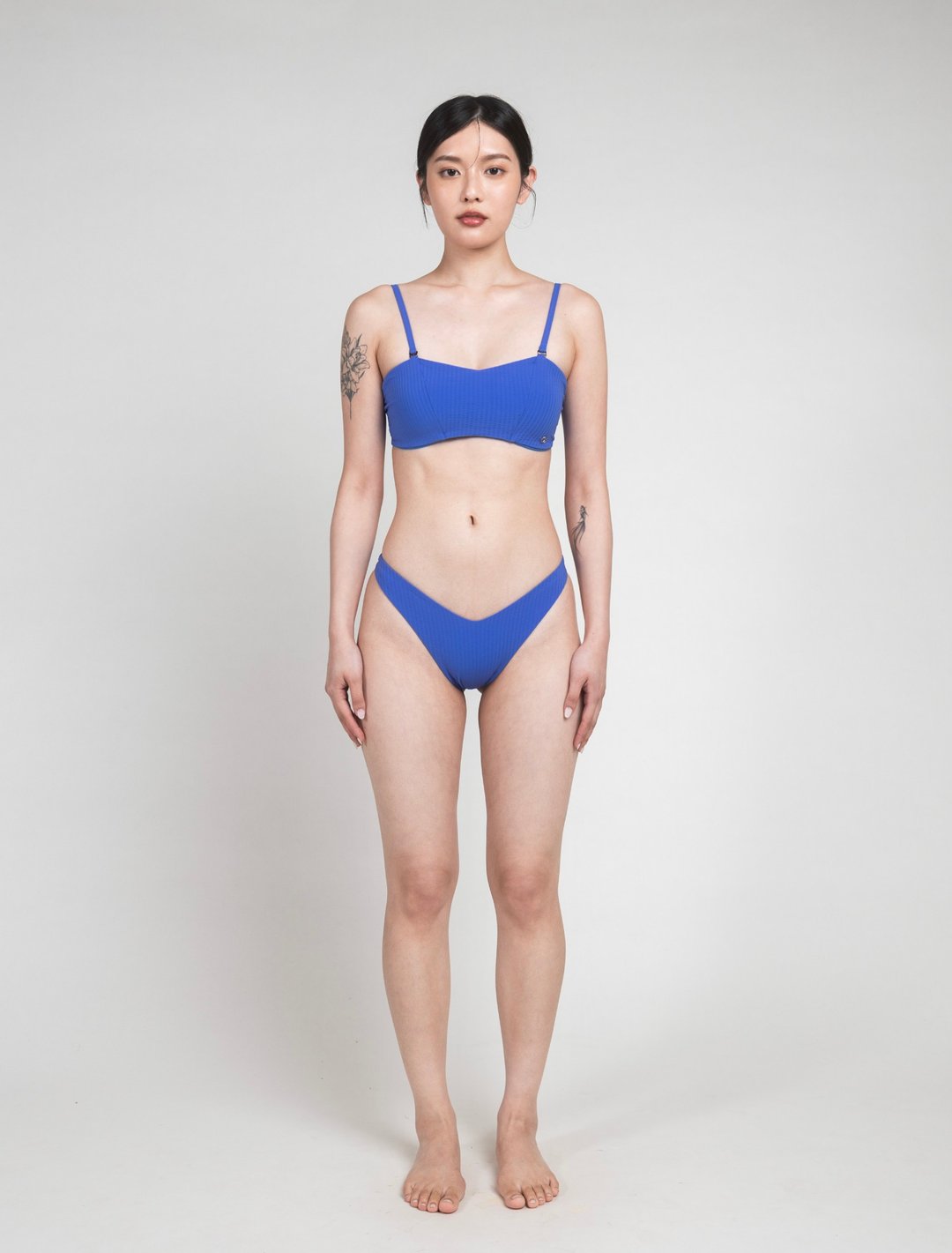 Cobalt Blue 钴蓝色 / 泡泡纱 调节平口上衣 / Top - 女装泳衣/比基尼 - 其他材质 蓝色