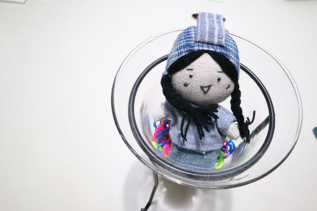 Dek pinto Key chain - 吊饰 - 棉 卡其色