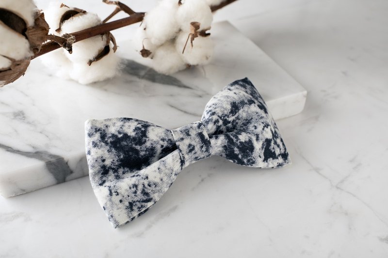 手做领结∣绅士∣文青∣约会配件 - 领结/领巾 - 棉．麻 灰色