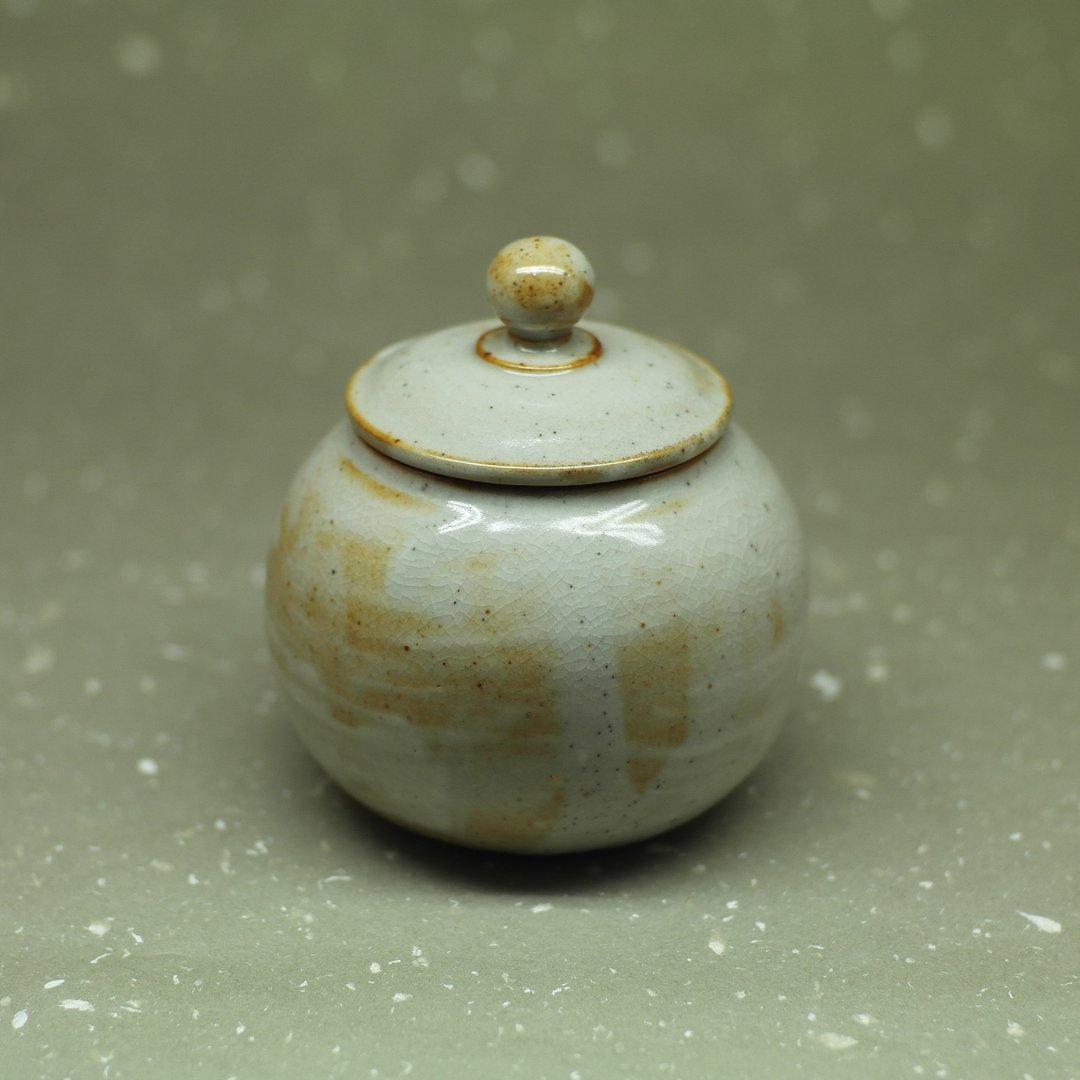 圆身 苏打釉 茶仓 手作陶艺 茶道具 - 茶具/茶杯 - 陶 