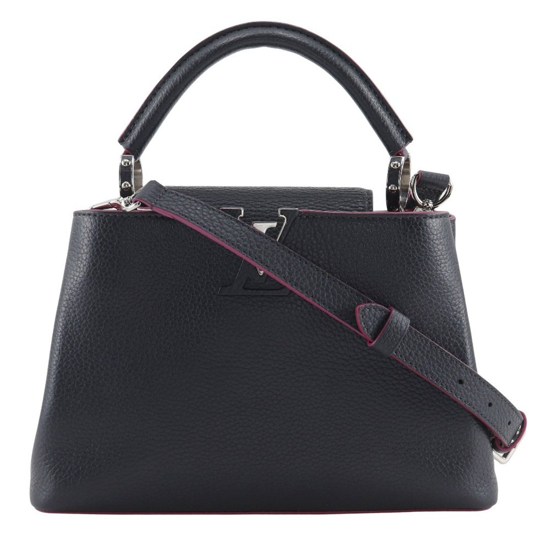 【日本直送】LOUIS VUITTON Capucines BB 手提包 M94517 ×牛皮 钴蓝/桃红 宝蓝/粉红 TR1124【二手】 - 手提包/手提袋 - 真皮 蓝色