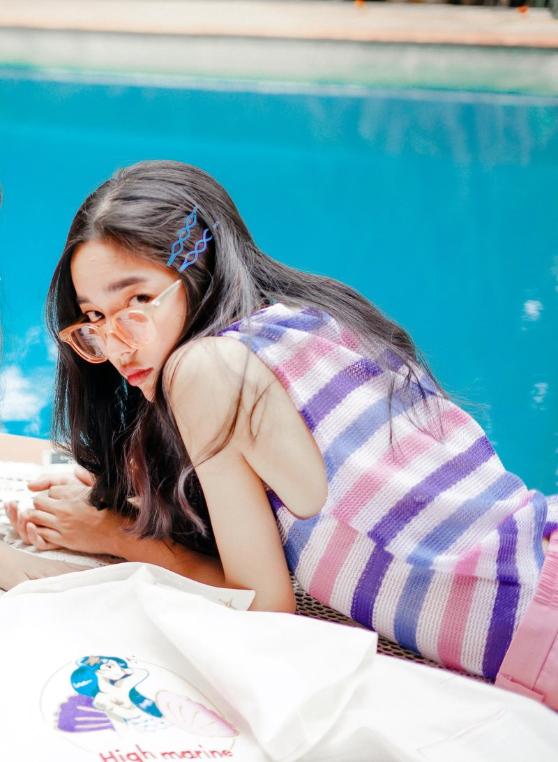 Highestjump rainbow sleeveless - 女装 T 恤 - 棉．麻 多色