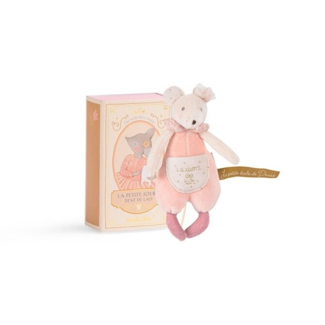 法国 Moulin Roty 小小舞蹈学校 - 老鼠安抚娃娃 - 玩具/玩偶 - 聚酯纤维 多色