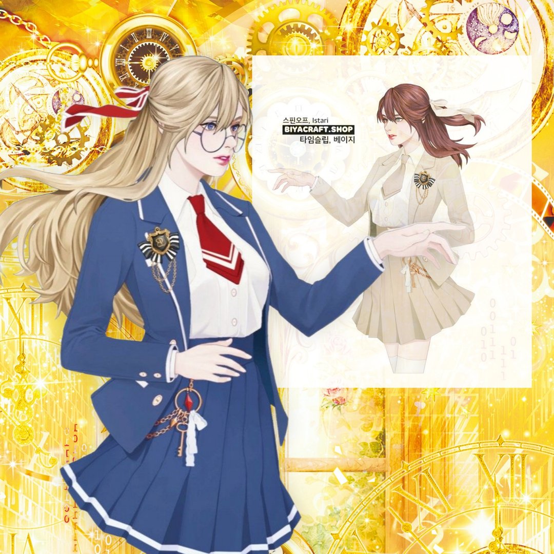 时光奇幻、Spin off、角色、时光倒流 - 贴纸 - 纸 蓝色