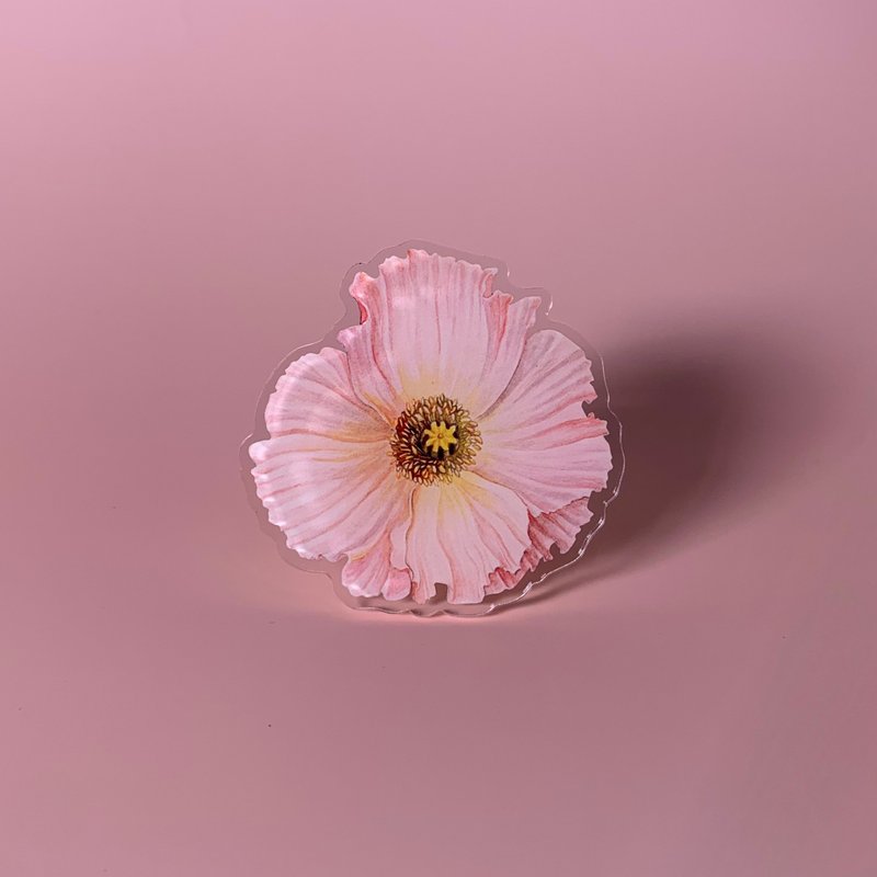 flower griptok / phonegrip / popsockets - Poppy - 手机配件 - 塑料 粉红色