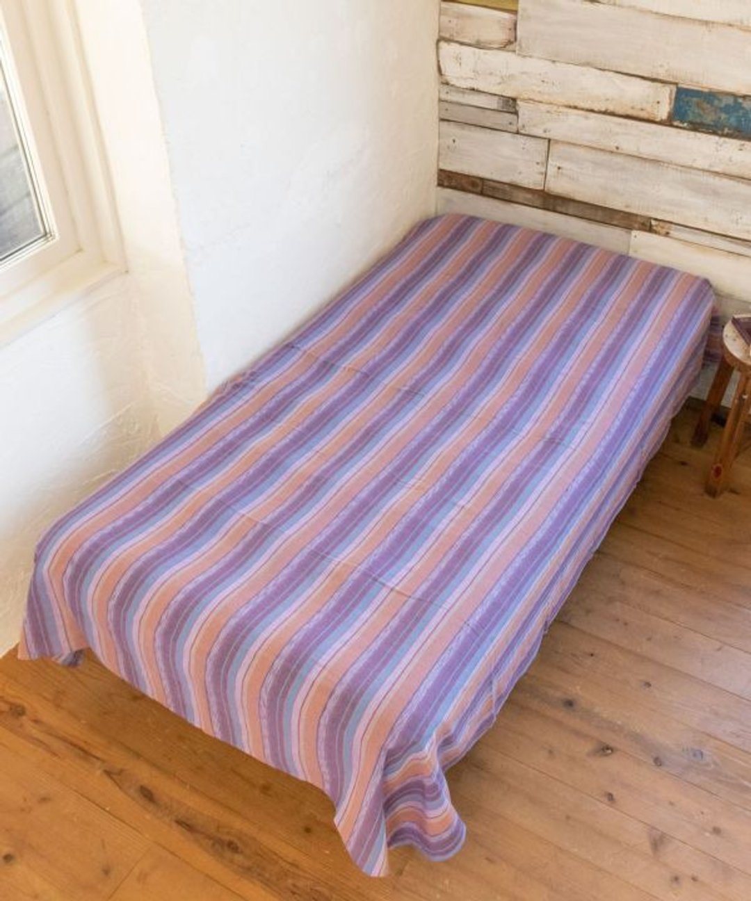 Colorful Stripe Cotton Bed Cover - 被子/毛毯 - 其他材质 