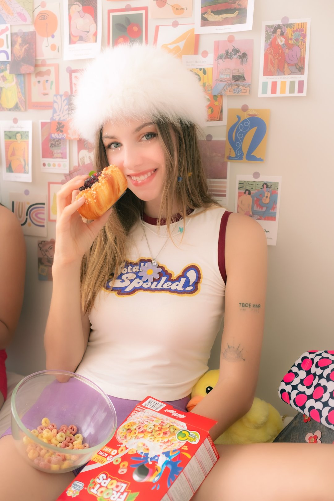 Totally spoiled Tank Top - 女装上衣 - 其他材质 白色