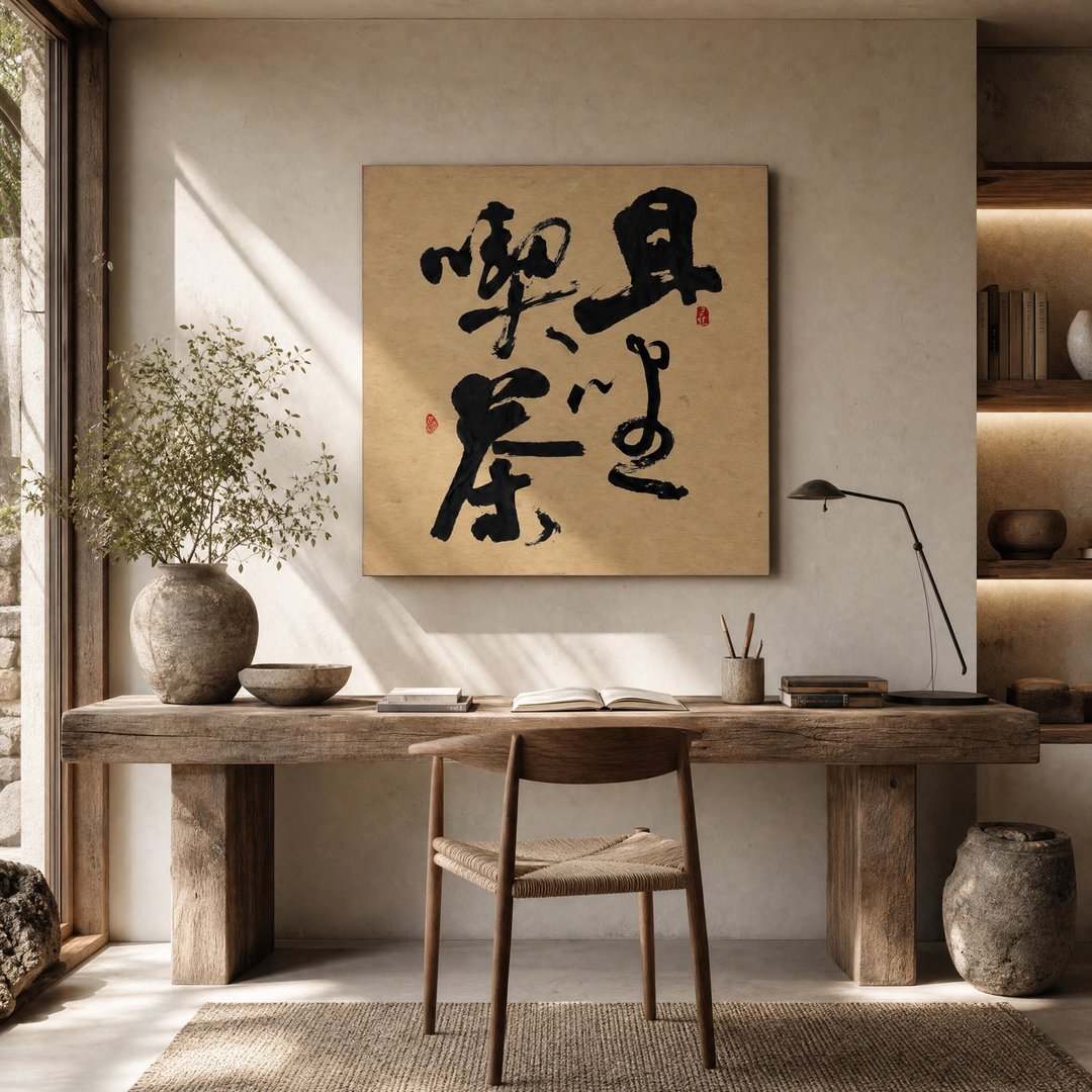 5050 书法 - 无框画 | 乔迁礼物 | 开店 | 民宿布置 | 装饰画 - 海报/装饰画/版画 - 其他材质 黑色