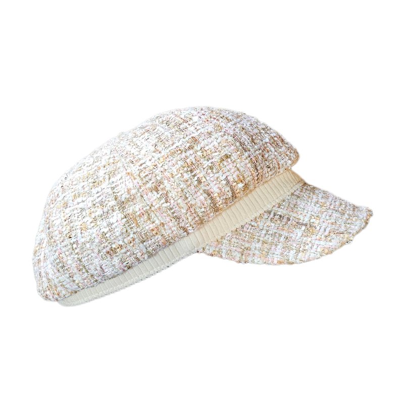 【HiGh MaLi】冬季报童帽/小香风麦芽粉金编织#小香风#编织毛料 - 帽子 - 其他人造纤维 多色