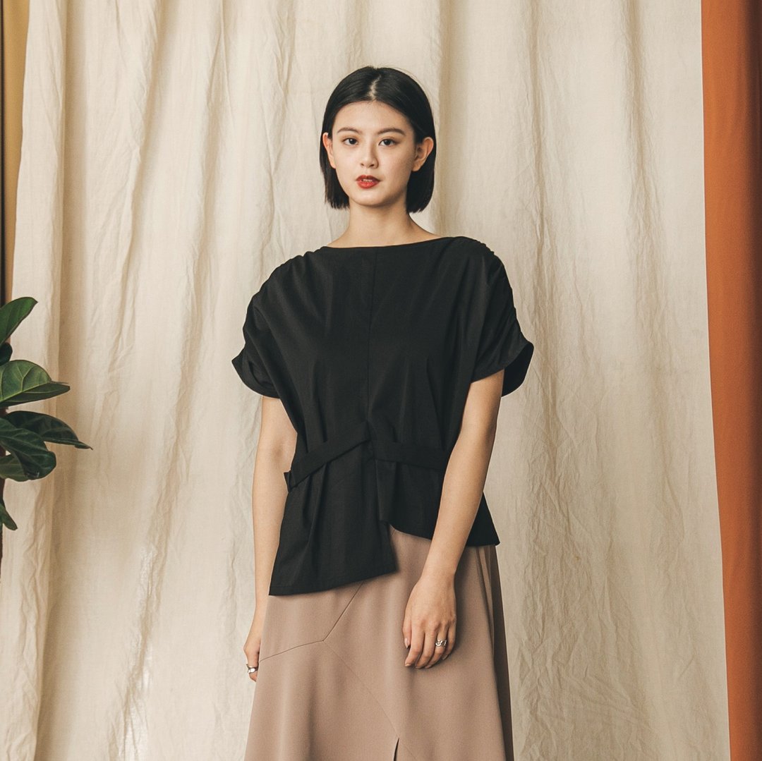 Manman_漫漫双面上衣_21SF001_寂寞黑 - 女装上衣 - 聚酯纤维 