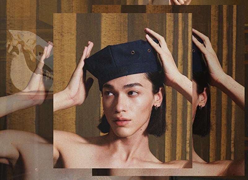 【八角瞭望台】水手系列特别款/无檐立体剪裁水手帽 - 帽子 - 其他材质 多色