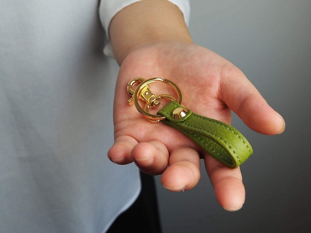Keychain LIME - 钥匙链/钥匙包 - 真皮 绿色