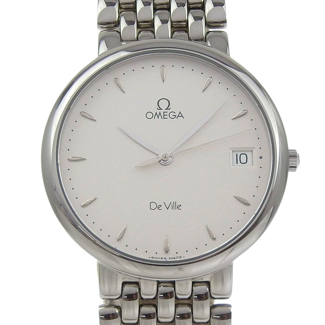 【日本直送】欧米茄 OMEGA De Ville 手表 cal.1432 7520.31 不锈钢 石英 指针式显示 白色表盘 女仕款【二手】 - 女表 - 不锈钢 白色