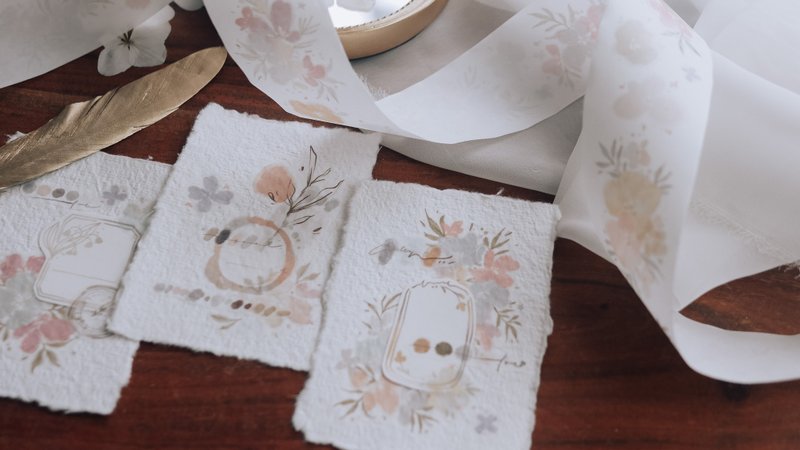 可可爱糖果色 和纸胶带(特油含离型纸) - 纸胶带 - 纸 粉红色