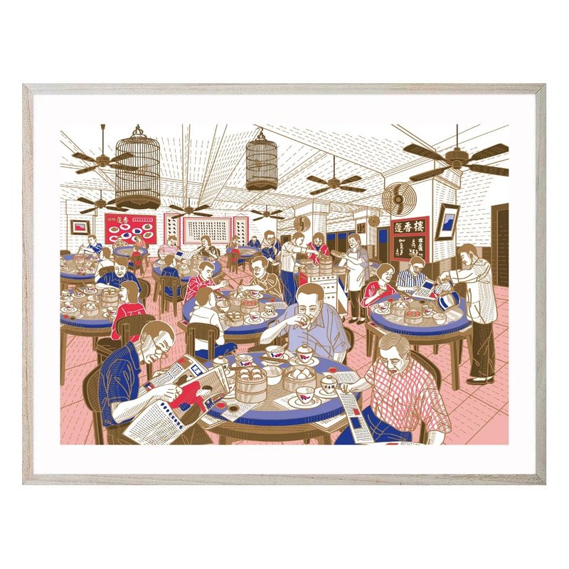 【莲香楼】挂画 - 就系香港 X 洪文宝 - 海报/装饰画/版画 - 纸 