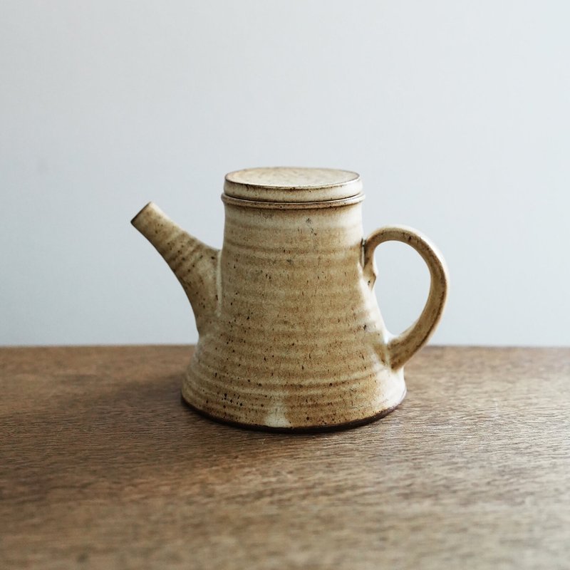 法国制手工 复古陶瓷茶壶 - 茶具/茶杯 - 陶 卡其色
