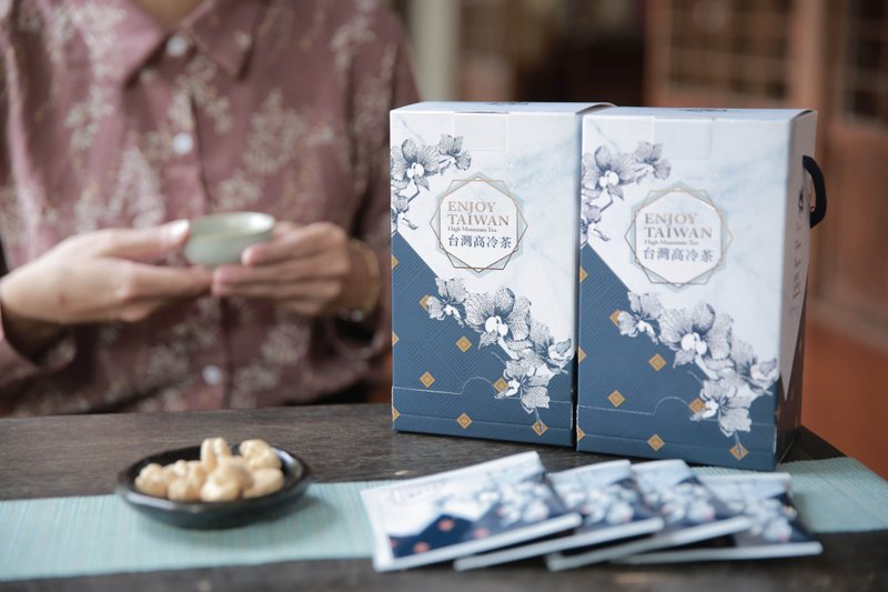 年节茶礼-高山茶茶包礼盒 - 茶 - 纸 蓝色