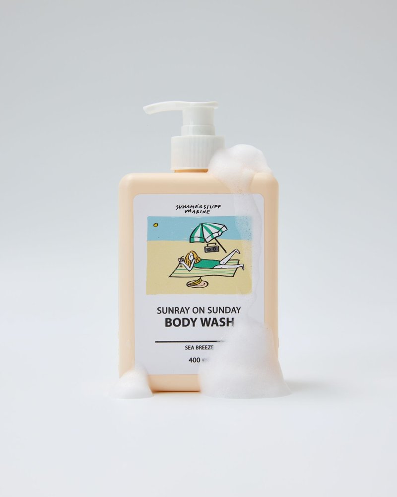 Summerstuff.marine - 沐浴乳（沐浴乳）香味 SUNRAY ON SUNDAY（400 毫升） - 沐浴用品 - 其他材质 白色