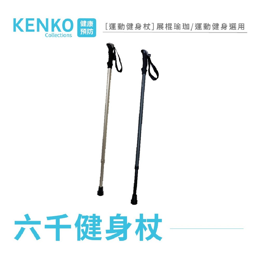 【福雅致】六千健身杖 2入组(健走杖 拐杖 铝合金拐杖 单手拐) - 运动/健身用品 - 铝合金 灰色