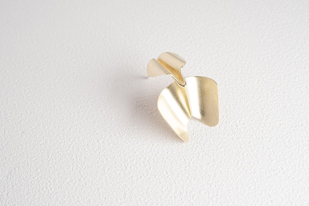 【惊蛰系列】黄铜耳环 Brass Earrings - 耳环/耳夹 - 铜/黄铜 