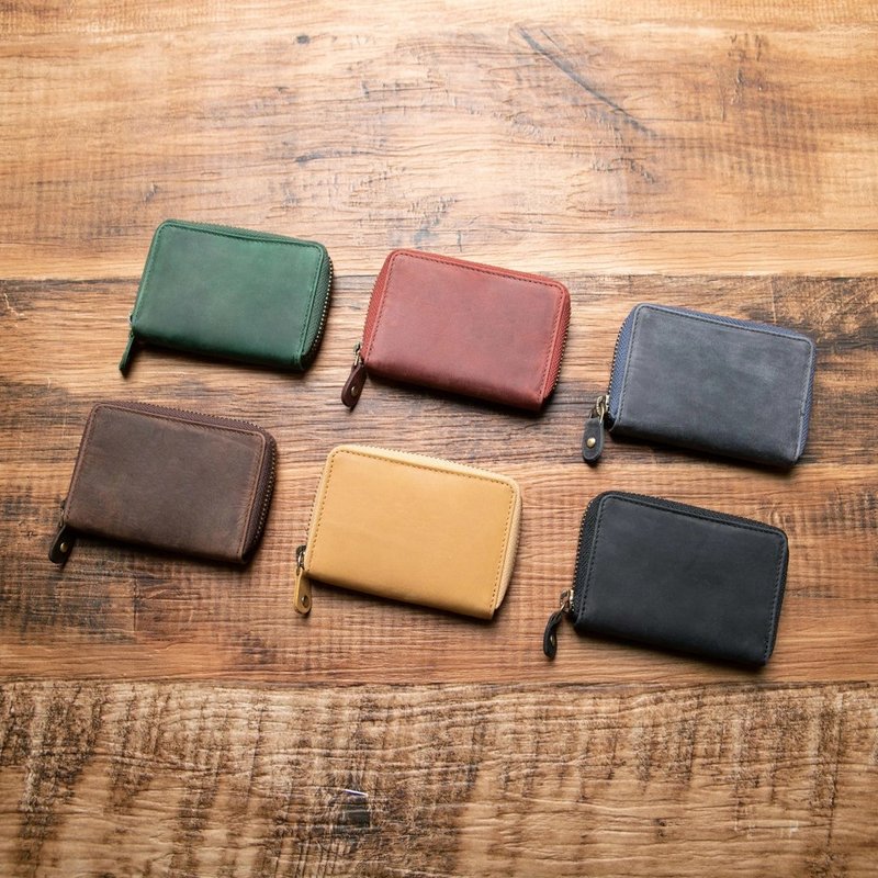 真皮 零钱包 手掌大小 迷你钱包 零钱袋 紧凑设计 日本 - 皮夹/钱包 - 真皮 多色