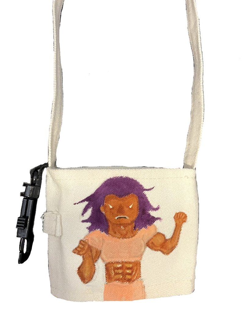 蛋白奶昔 别跑女孩 - 随行杯提袋/水壶袋 - 棉．麻 