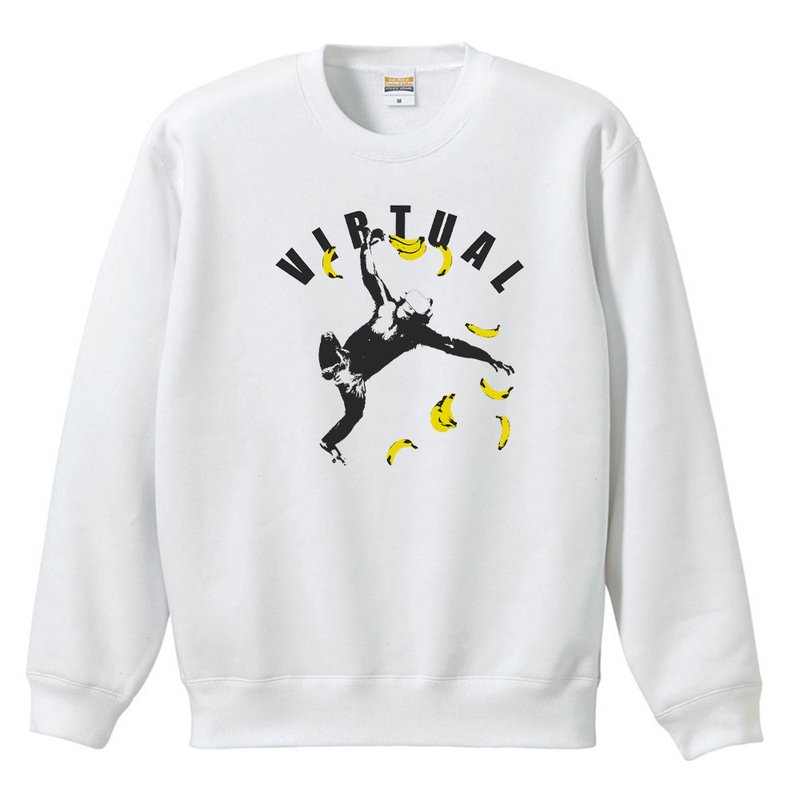 大学T / 虚拟 - 男装上衣/T 恤 - 棉．麻 白色