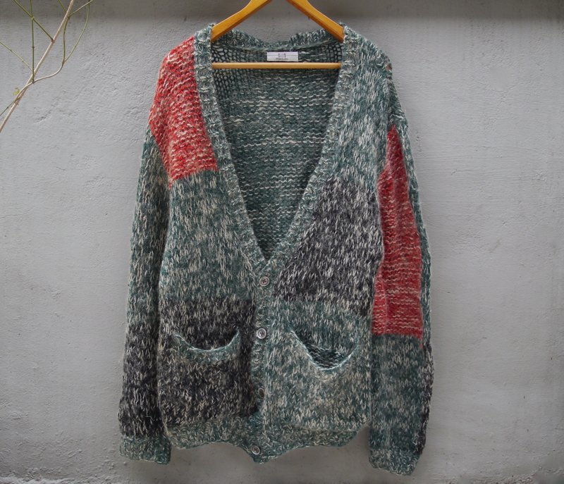 FOAK古着 湖岸野炊毛衣外套 - 女装针织衫/毛衣 - 其他材质 绿色