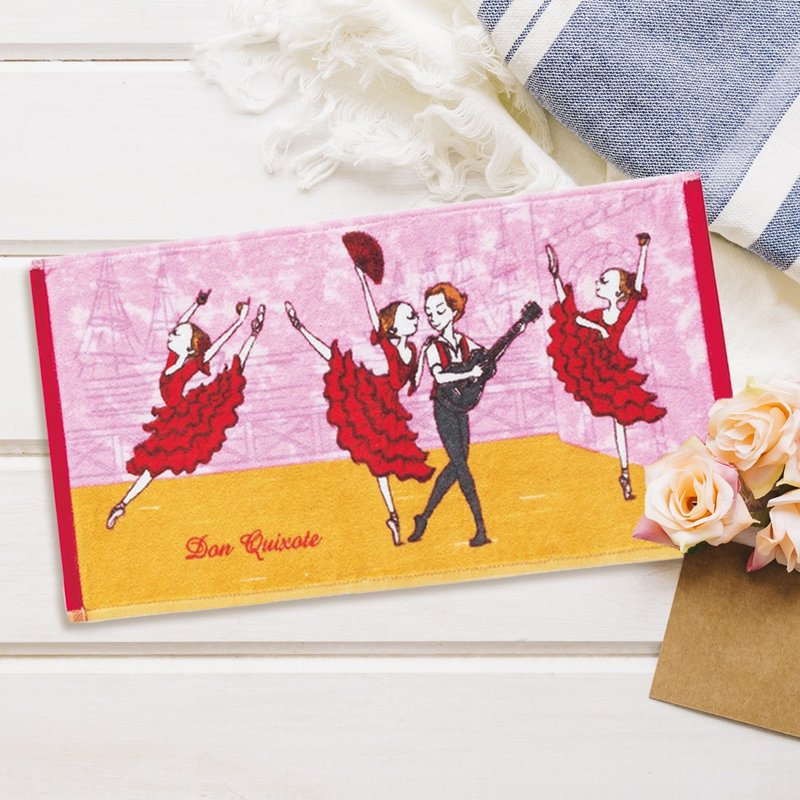 伊之珂芭蕾 | 唐吉轲德 芭蕾小毛巾 - 毛巾浴巾 - 棉．麻 红色