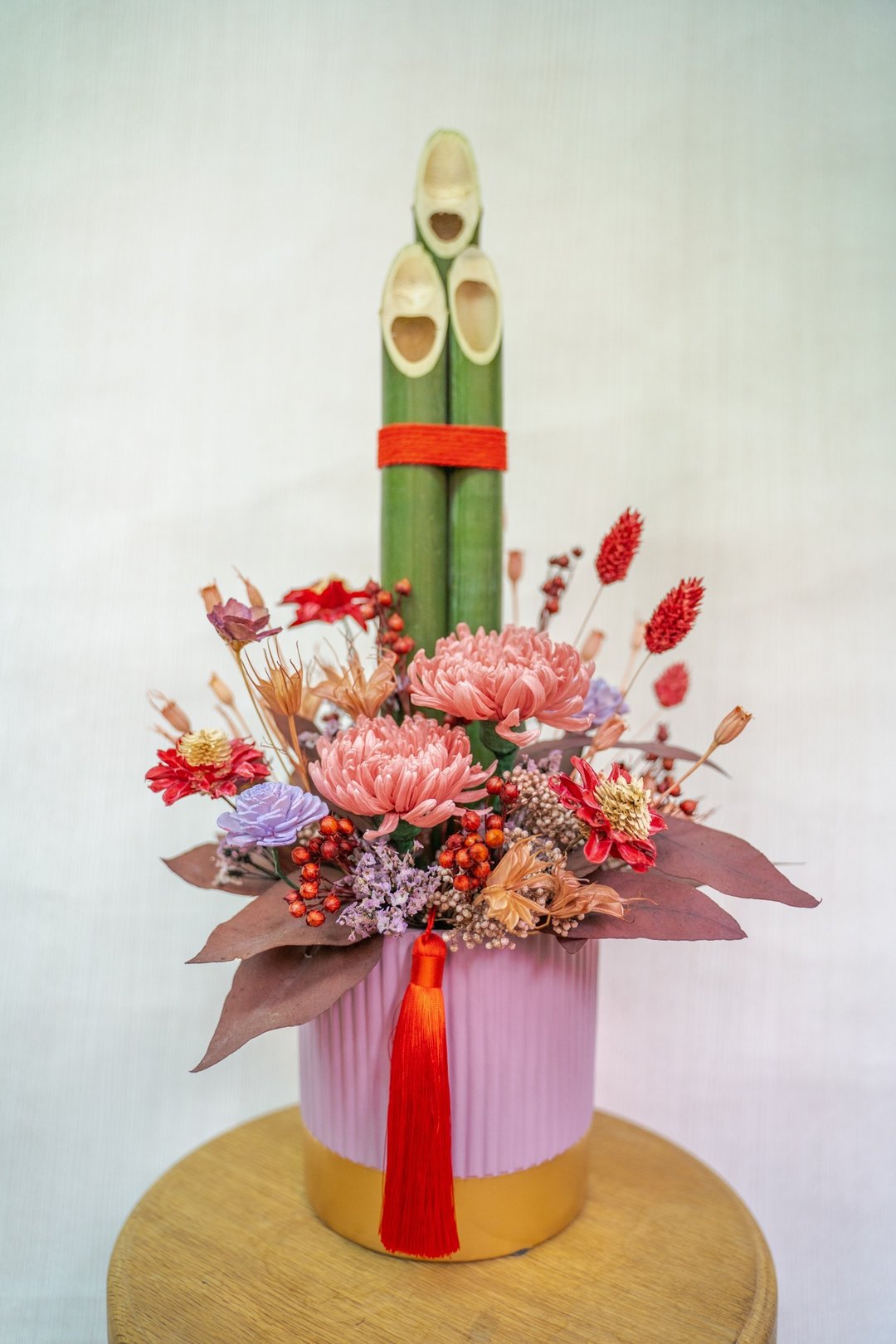 【日系和风】竹饰 日饰花礼 永生花设计 花礼 - 干燥花/捧花 - 植物．花 