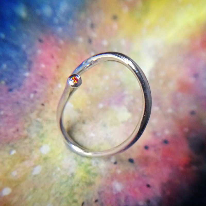 Show Me Not 隐藏数字纯银戒指 0 - 戒指 - 纯银 银色