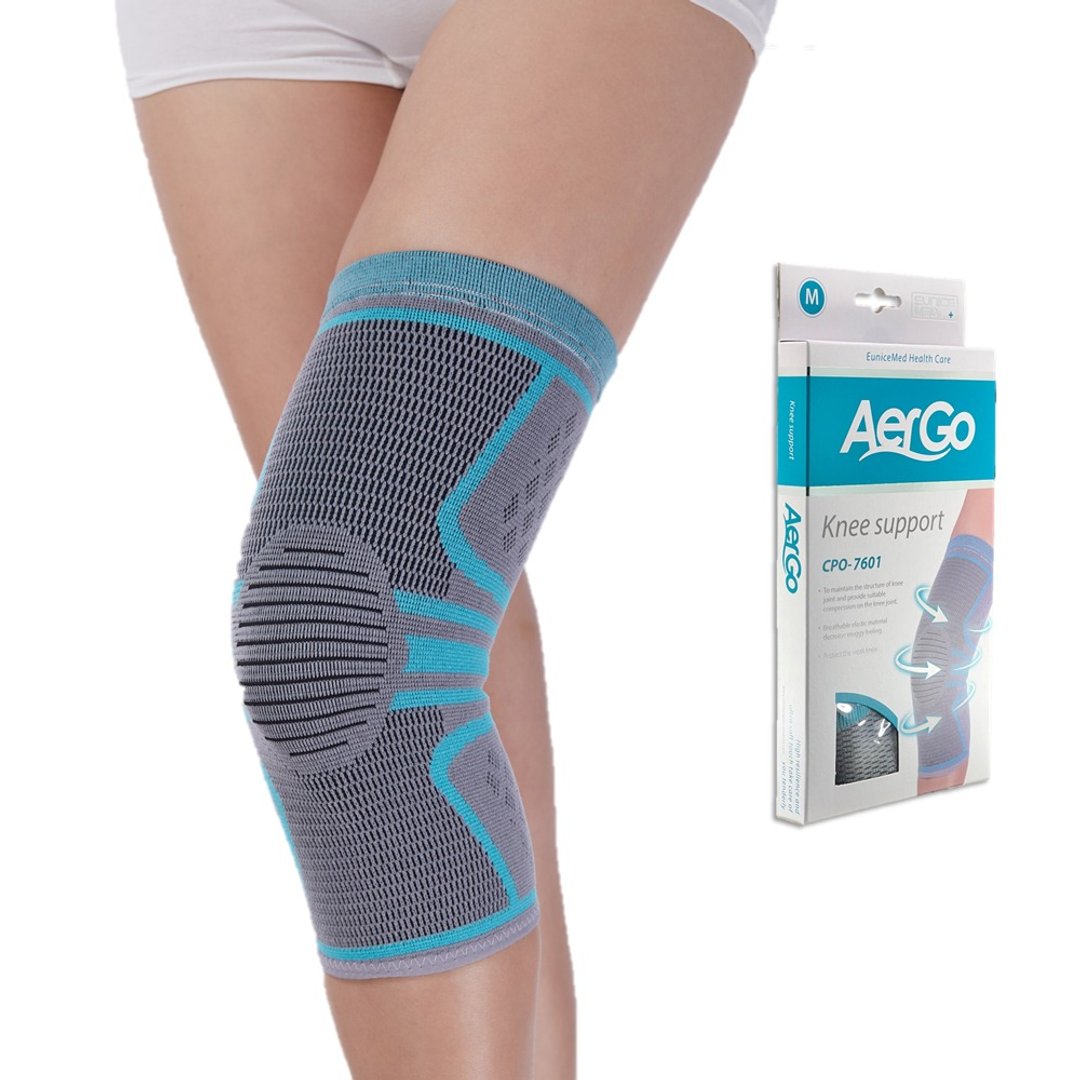 【EuniceMed】AerGo 针织护膝 膝盖 膝关节保护 立体缇花针织7601 - 运动配件 - 其他材质 绿色