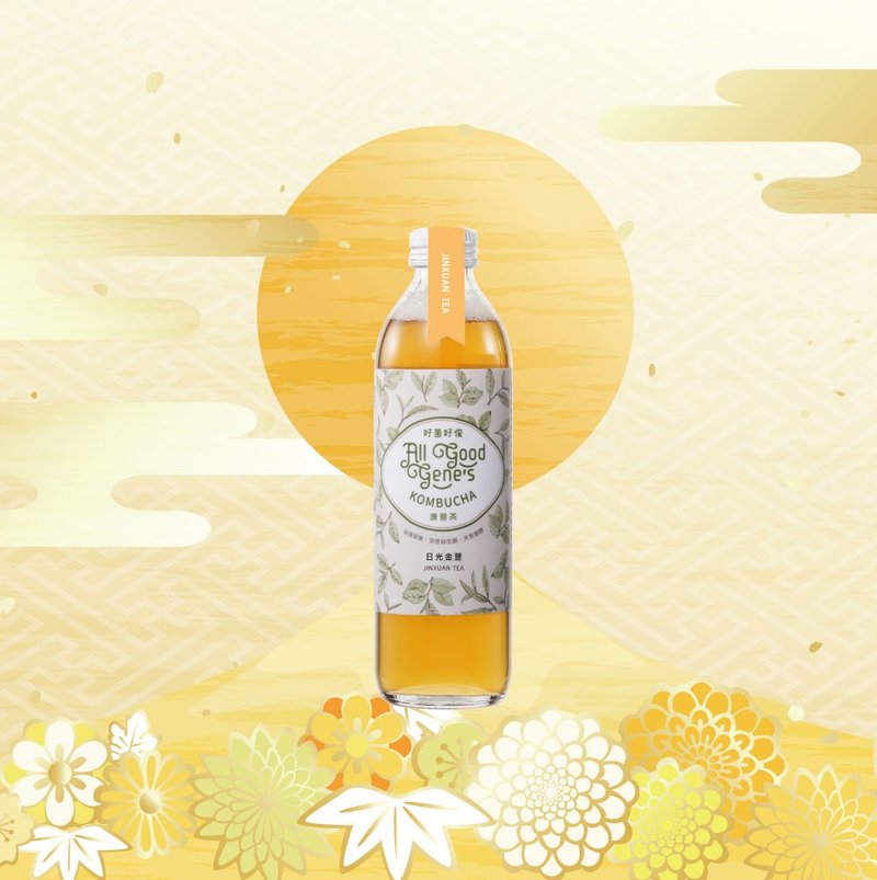 All Good Gene's 日光金萱康普茶12瓶/ 300ml JinXuan Kombucha - 茶 - 新鲜食材 