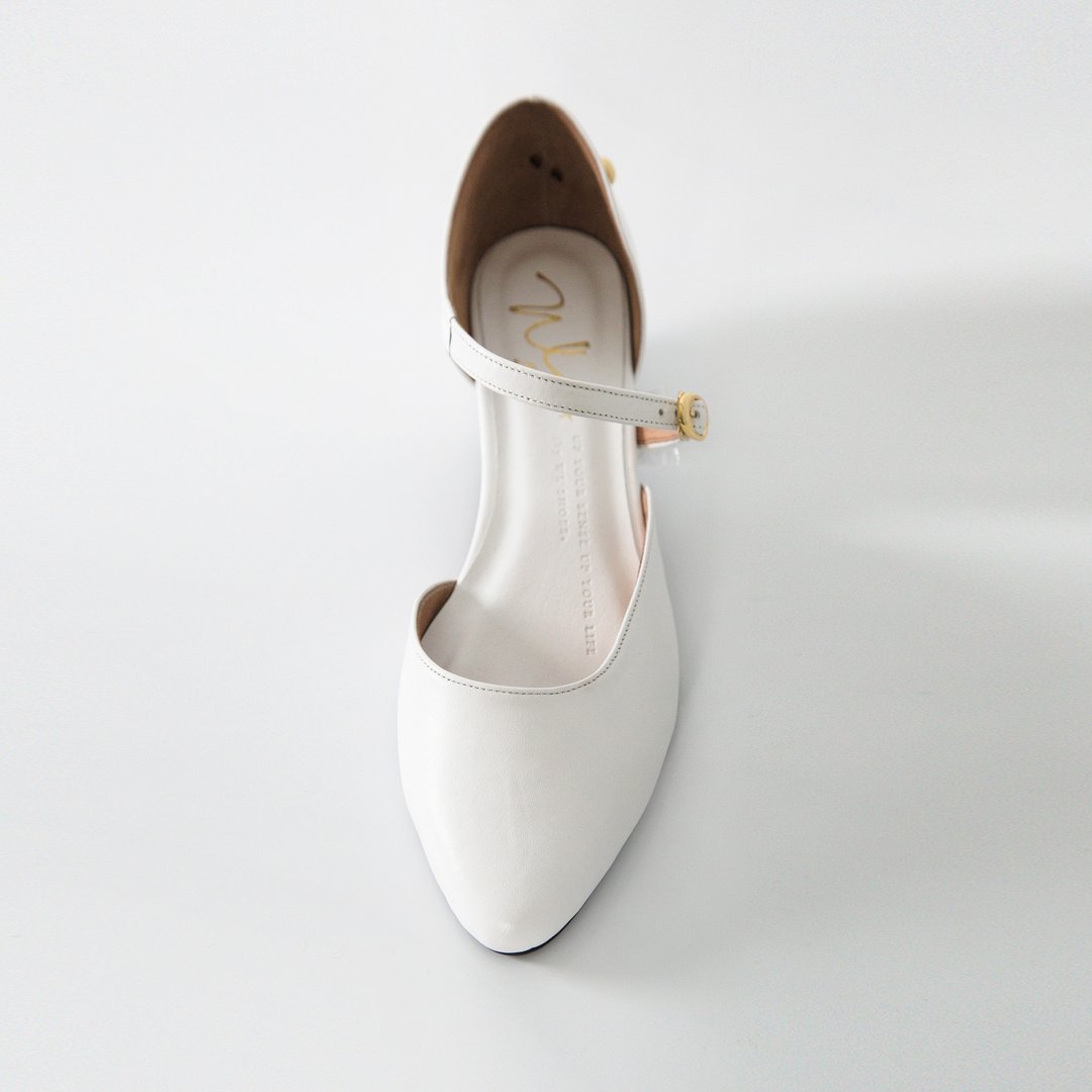 Idun Snow White (纯白) Heels | WL - 其他女款皮鞋 - 真皮 白色