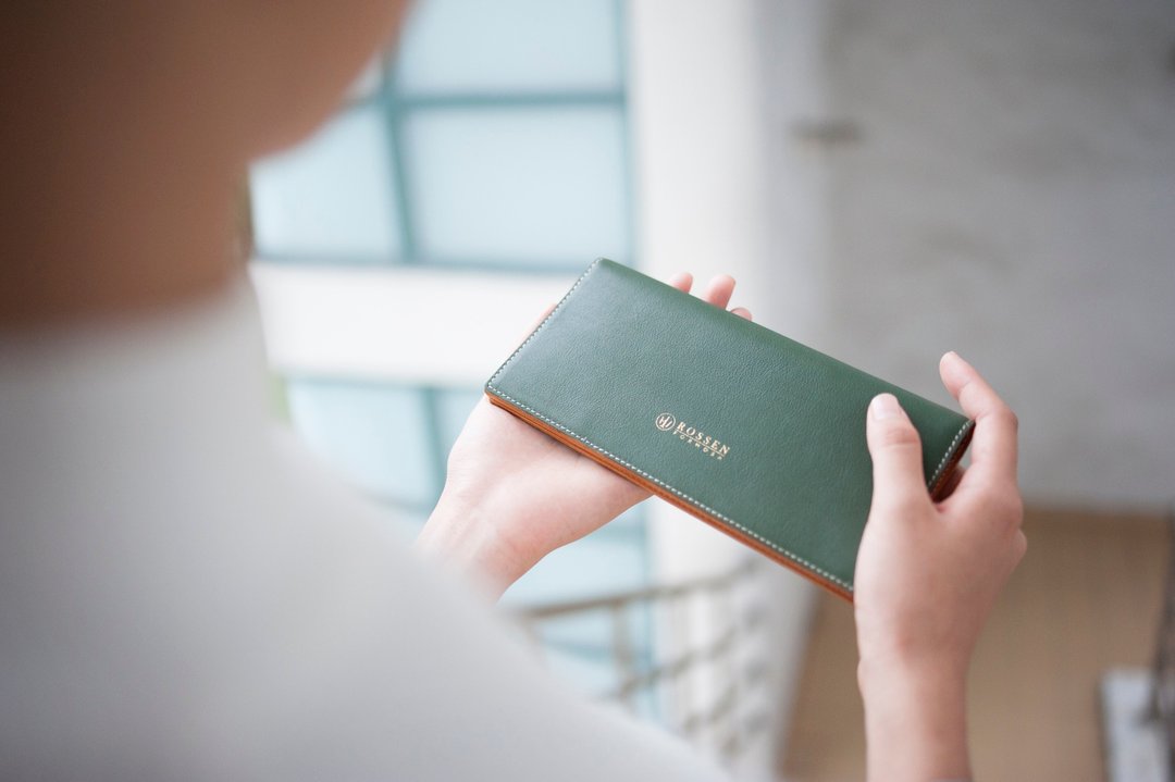 Long wallet 经典多卡长夹 意大利皮革 定制烫印 - 皮夹/钱包 - 真皮 绿色