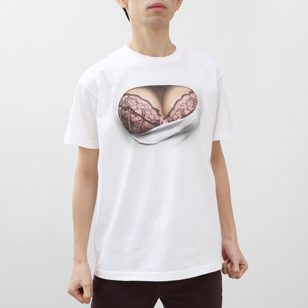 Mousou Burst T-shirts/ COCOA & PINK Bra/ M size - 中性连帽卫衣/T 恤 - 棉 粉红色